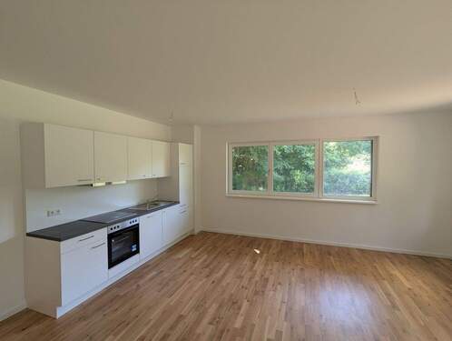 Wohn-, Ess- und Kochbereich - 2 Zimmer Etagenwohnung in Leipzig