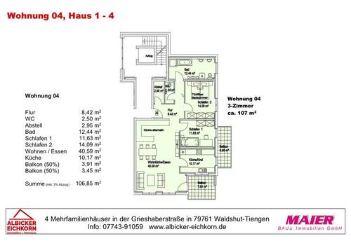 Haus 3: Wohnung 4 Obergeschoss - 