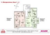 Haus 3: Übersicht Obergeschoss 1 - 