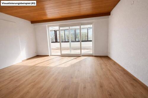 Wohnzimmer Einliegerwohnung KI renoviert - 