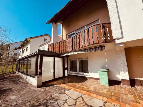 Blick auf den Wintergarten und Balkon - 