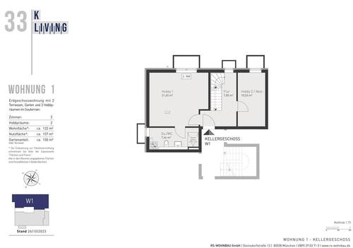 tagheller, großer Souterrainbereich - 