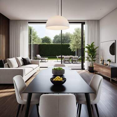 Wohnzimmer Beispielfoto - 2 Zimmer Etagenwohnung in Beckum