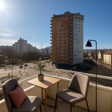 Balkon - charmant mit gelungener Raumaufteilung und Weitsicht