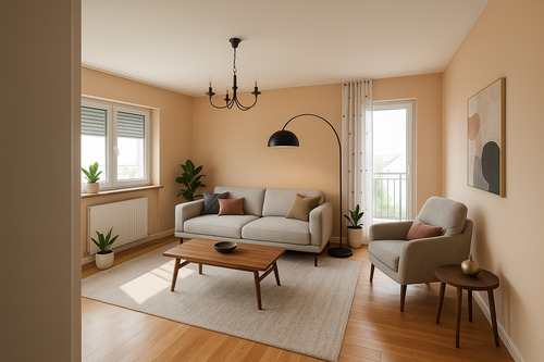 Wohnzimmer - 3 Zimmer Etagenwohnung zum Kaufen in Stuttgart