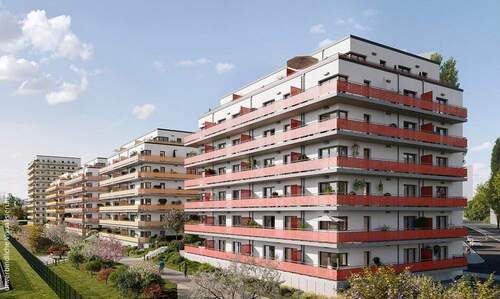 Außenvisualisierung Haus 1 - Ihr Wohnglück in Leipzig. Moderne 3-Zimmer Wohnung mit Balkon