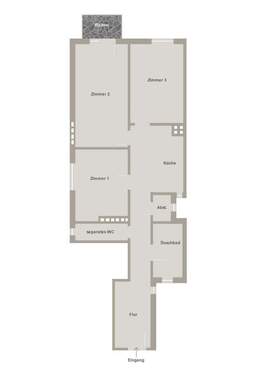 3 - Zi. Variante nach Umbau - 