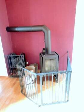 Kaminofen im Wohnzimmer - 