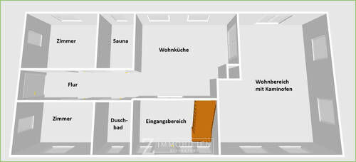 Erdgeschoss - Achtung - KEIN Maßstab, dient nur zur Orientierung - 