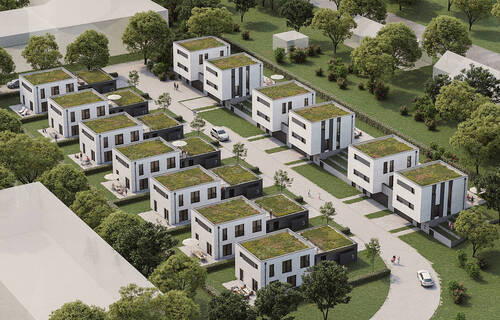 Lauffenmühle-Vogelperspektive - 5 Zimmer Einfamilienhaus zum Kaufen in Blumberg