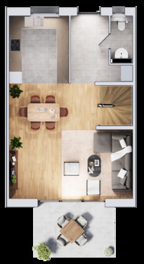 Erdgeschoss: Offen und einladend! - 