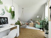 Visualisierung Gast Arbeiten Satteldach - 