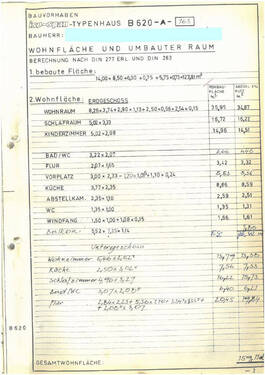 Wohnflächenberechnung - 