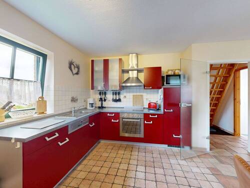 Offene Küche im Obergeschoss - 