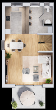 Erdgeschoss: Offen und einladend! - 