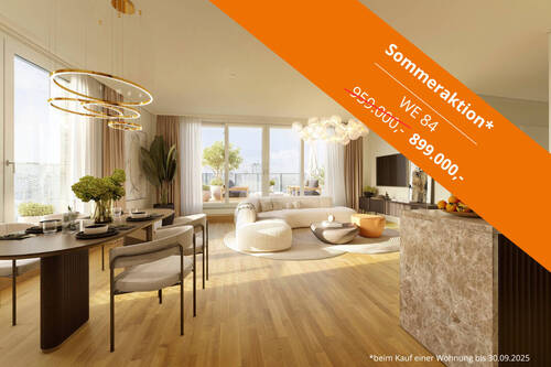 Sommeraktion WE 84 - Terrassen die ihresgleichen suchen! Elegantes 2 Zimmer-Penthouse mit drei Terrassen - jetzt sparen!