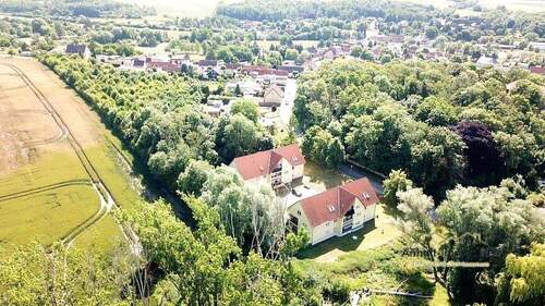 Objektansicht mit Umgebung - 4 Zimmer Etagenwohnung in Giersleben
