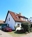 Haus Außenansicht - Doppelhaushälfte mit Garten , Garage & PKW Stellplatz in MA - Gartenstadt
