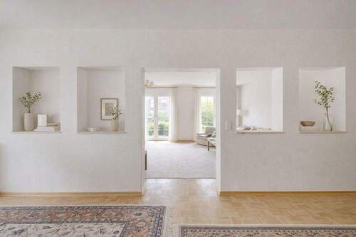 EG Blick vom Essbereich zum Wohnzimmer Fotomontage - 6 Zimmer Einfamilienhaus in Jesteburg