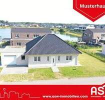 Neubau-Bungalow (KfW40) nebst massiver Garage in Herzlake in direkter Seenähe!