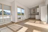 Essbereich-Küche - Einziehen & wohlfühlen - 3-Zimmer-Penthouse mit Terrasse und TG-Stellplatz in Ka-Oberreut (Erbpacht)