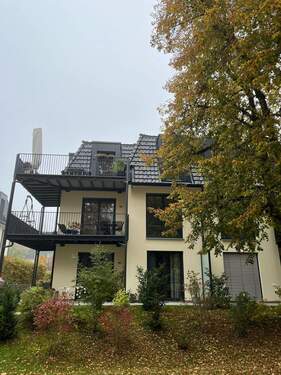 Ansicht Haus 1 OG Balkon - 3 Zimmer mit einem großzügiger Balkon direkt am Kurpark
