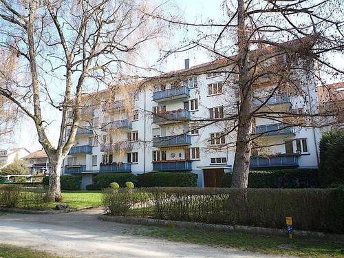 Ansicht Aachseite - Wohnen an der Aach mit Balkon und Garage