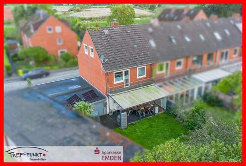 Rückansicht - 5 Zimmer Reihenendhaus in Emden