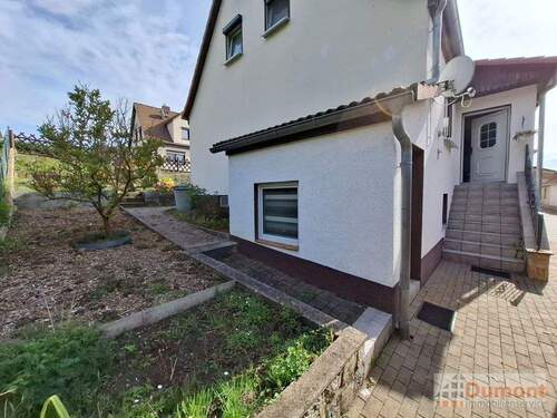 Nebeneingang zum Keller - Doppelhaushälfte mit 67,00 m² in Mücheln (Geiseltal) / Stöbnitz zum Kaufen
