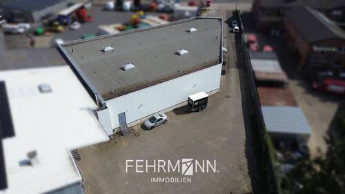 Drohnenaufnahme - Halle in Lingen / Damaschke