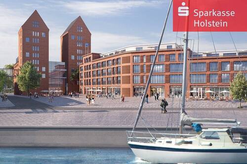 Ansicht vom Wasser aus - Stadtbildprägende Wohnlofts im Baudenkmal