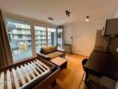 Wohnen - Erstbezug! Möblierte 1-Zimmer-Wohnung mit Balkon!