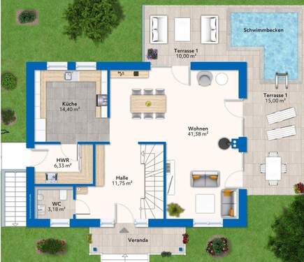 immoGrafik-Erdgeschoss - 