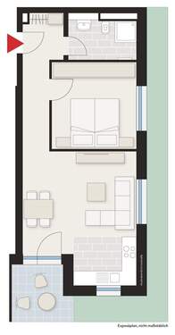 immoGrafik-Exposeplan-24940102701-DINA3 - Etagenwohnung mit 51,00 m&sup2; in Dornstadt zur Miete