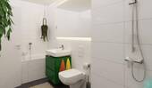 Das Badezimmer enthält eine bodengleiche Dusche - 3 Zimmer Etagenwohnung zum Kaufen in Hasloh