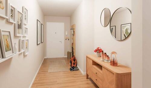 Ein einladender Eingangsbereich - 3 Zimmer Etagenwohnung in Hasloh
