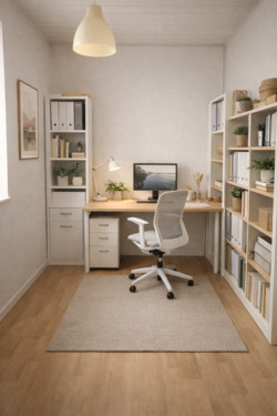 Büro-Arbeitsraum - virtually staged - 