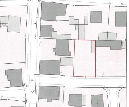 Ausschnitt Lageplan - Grundstück in Nürnberg