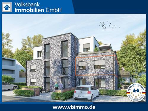 Visualisierung 1 Obergeschoss rechts - Neubau Obergeschosswohnung in schöner Wohnlage von Niederkrüchten