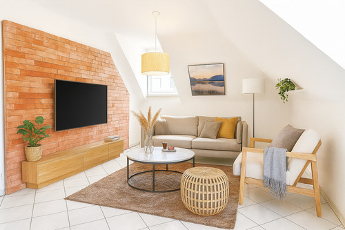 Wohnzimmer Visualisierung - 3 Zimmer Etagenwohnung zum Kaufen in Maikammer
