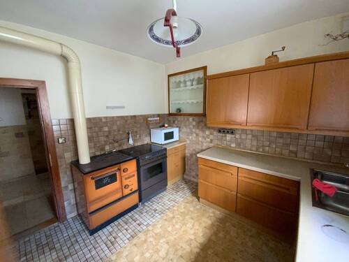 Küche mit Holzherd - 