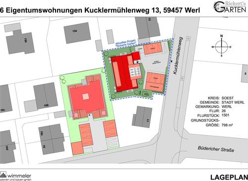 Lageplan - Etagenwohnung mit 80,70 m² in Werl zum Kaufen