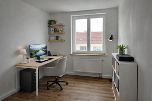 Homeoffice - virtually staged - 
