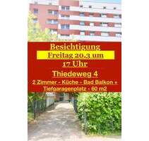 freie Wohnung - 2 Zimmer - 60 m2 - toller Schnitt 2 Zimmer + Loggia + Tiefgarage + Keller - - Hamburg Wandsbek