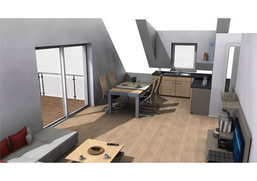 5_Essen Küche.jpg - 3 Zimmer Etagenwohnung in Landshut