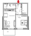 2,5-Zimmer-Wohnungsplan - 