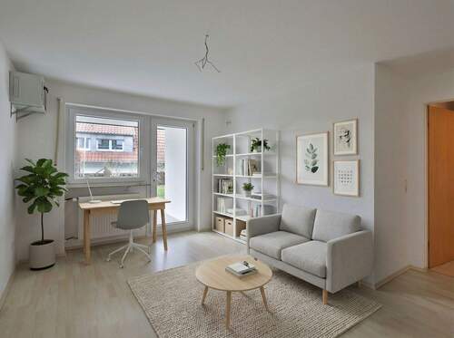 Gartengeschoß: Kinderzimmer/ Arbeitszimmer mit Zugang zum Garten(Visualisierung) - 