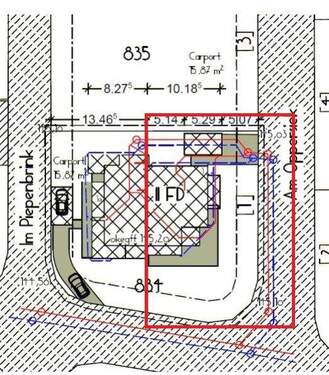 Lageplan rechtes Haus - 