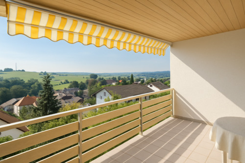 Panoramablick (KI-generiert) - Traumhafter Panoramablick über Wiesenbach! 1- bis 2-Familienhaus mit Potential!