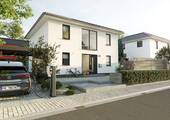 SV145 - Straßenansicht - Das stilvolle Stadthaus - urbanes Lebensgefühl genießen in Dienstedt